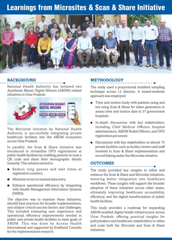 Learnings from Microsites & Scan & Share Initiative